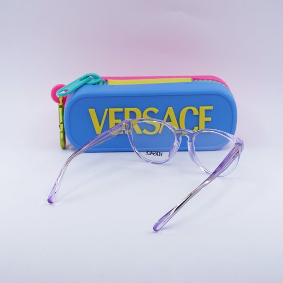Versace Kids VK3321U 5372 Cat Eye Eyeglasses 48mm - Pink Transparent - Picture 5 of 10